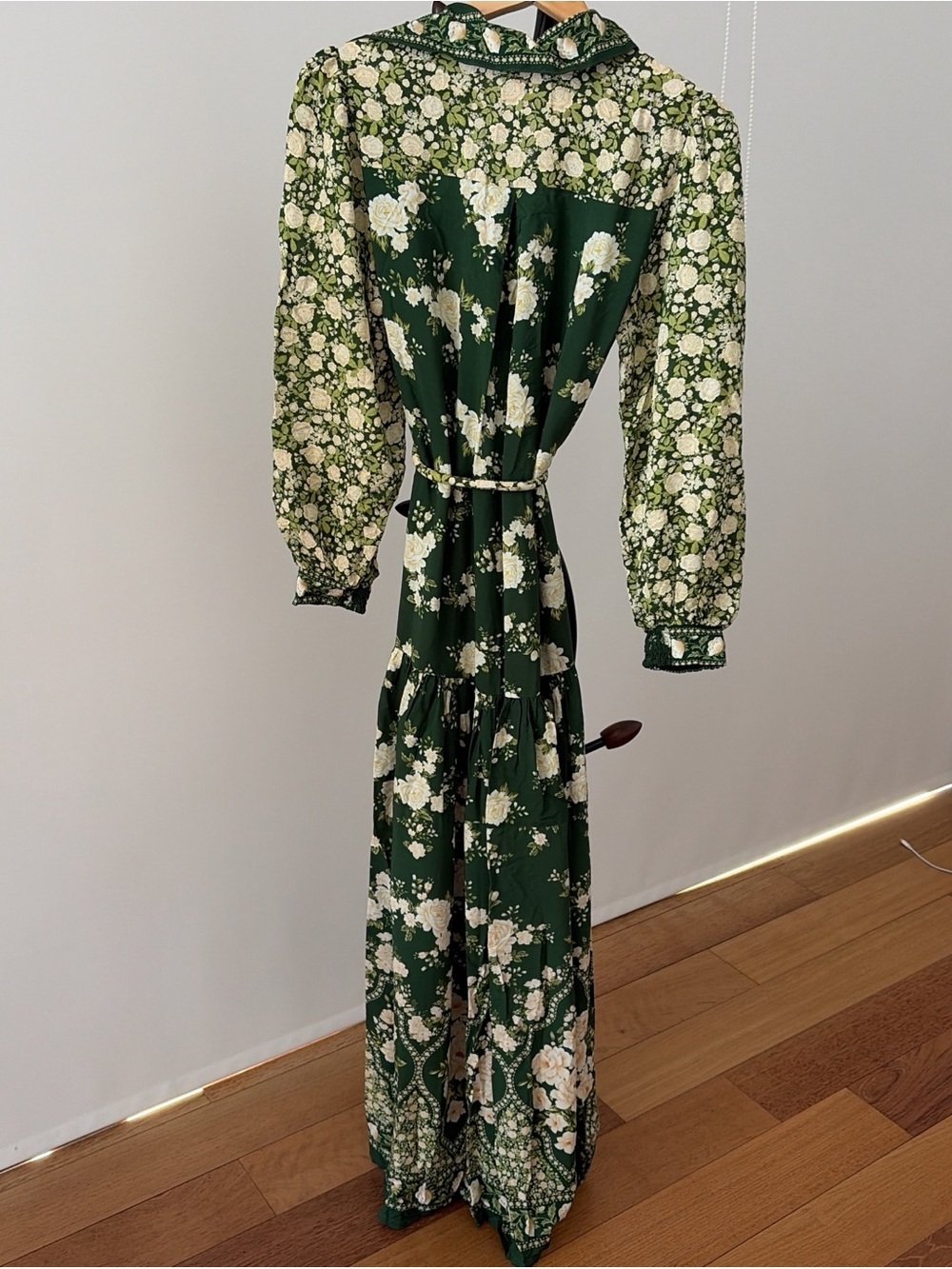 FARM Rio Green Floral Shirt Maxi Dress - Picture 3 of 9